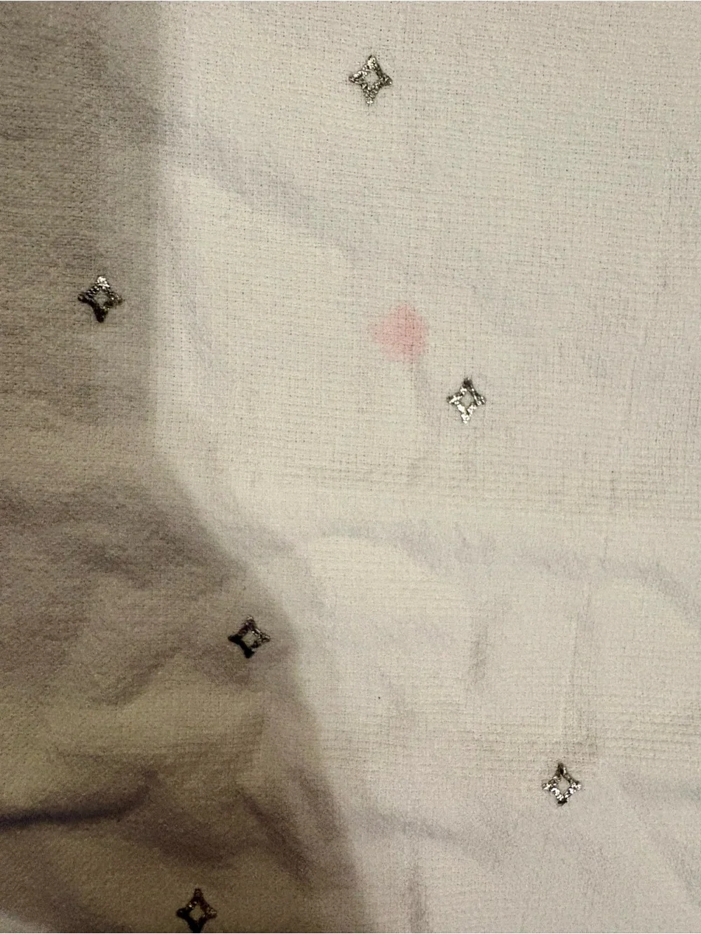 129- Isaac Mizrahi White Sagittarius Kitchen Towels - Set of 2